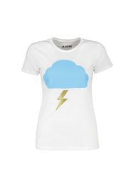 T Shirt Nuvola Fulmine Donna