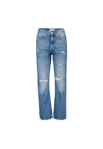 Jeans High Rise Straight Ankle Donna