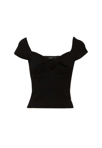 Top In Maglia Fiocco Donna