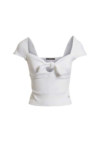 Top In Maglia Fiocco Donna