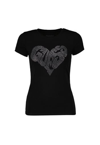 T-Shirt Mc Girocollo Heart R3 Donna