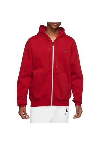 Felpa Full Zip Con Cappuccio Essentials