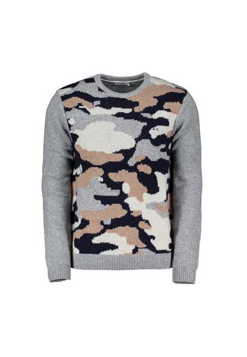 Maglione Girocollo Jacquard Camouflage