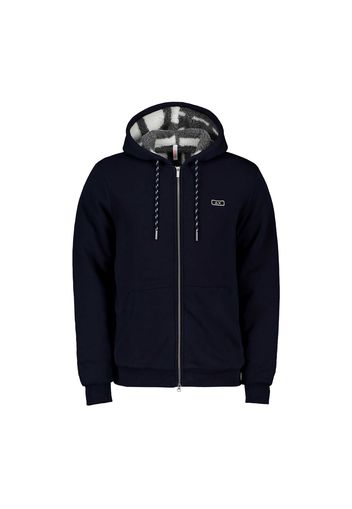 Felpa Full Zip Con Cappuccio Orsetto