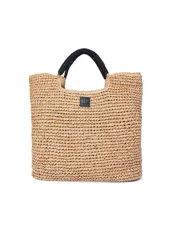 Borsa Big Paper Straw Central Zipper Donna