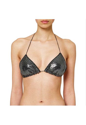 Top Triangolo Micro Pailettes Donna