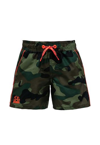 Boxer Con Elastico E Piping Camo Bambino