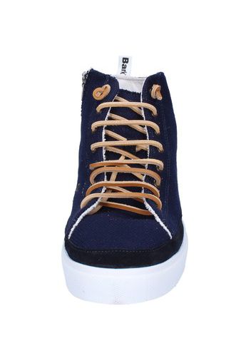 sneakers blu tessuto camoscio AG588