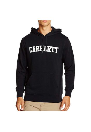 HOODED COLLEGE SWEAT FELPA NERA