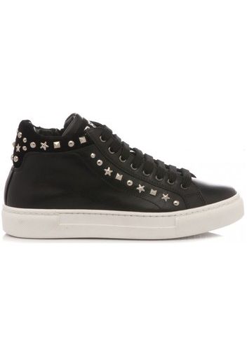 Sneakers Alta Bambina Nero 7859