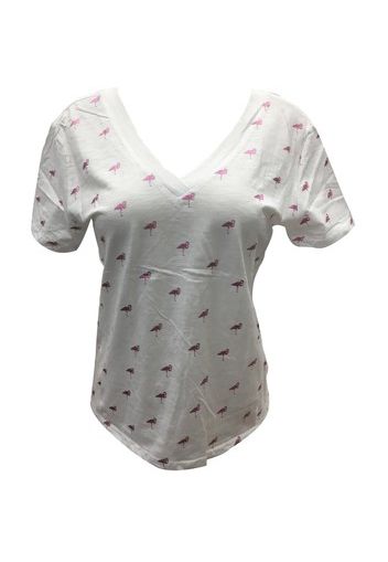 Tee Shirt Zinka Blanc Signe Rose KT107