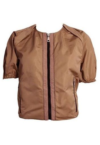 BOMBER  BEIGE MEZZA MANICA