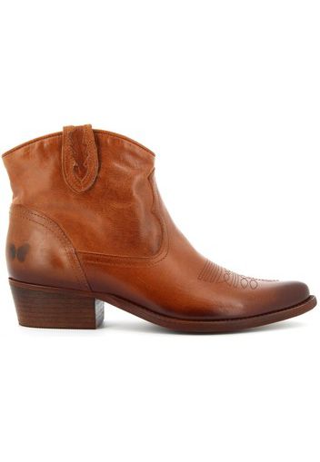 scarpe donna stivaletti texani B504 COGNAC