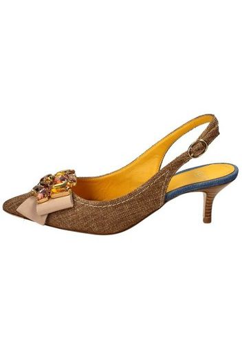 Festa Milano Slingback in yuta Marrone