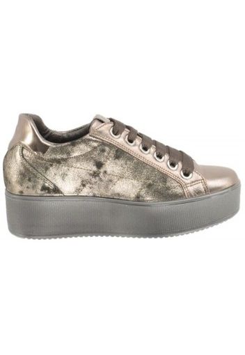 Sneaker Pelle Laminata T.moro