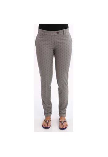 PANTALONI DONNA  IN COTONE GRIGIO