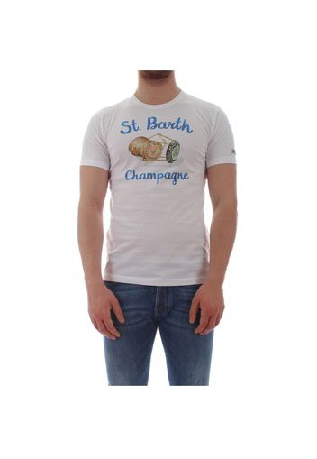 Saint Barth T-Shirt Uomo Champagne Cork 01