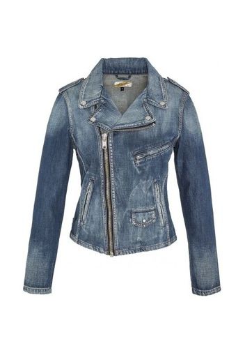 BLOUSON PERFECTO DENIM BLUE RAIN SCHOTTJKT W JANIS X