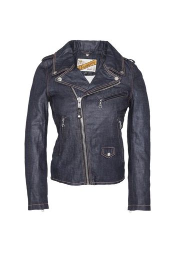 BLOUSON PERFECTO DENIM FEMME  Raw Indigo