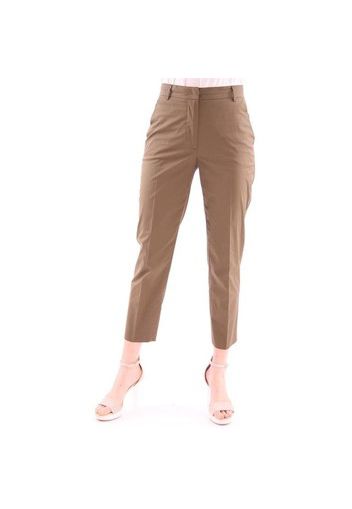 PANTALONE  IN COTONE LEGGERO POPELINE BEIGE