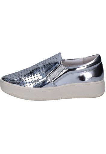 slip on argento pelle BT564