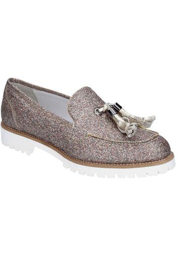 VSL slip on mocassini platino multicolor glitter BS62