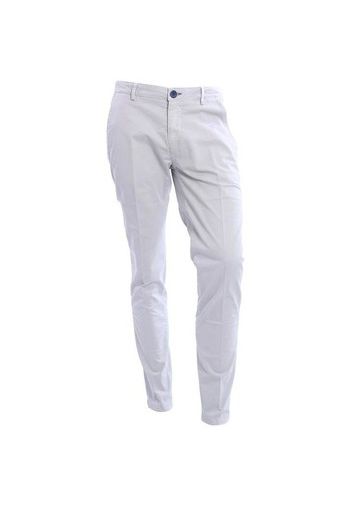 PANTALONI IN GABARDINE GHIACCIO