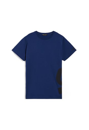 T-shirt da uomo con maxi logo in tono colore sul fianco