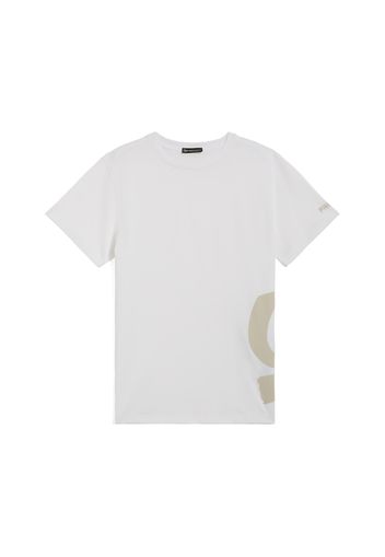 T-shirt da uomo con maxi logo in tono colore sul fianco