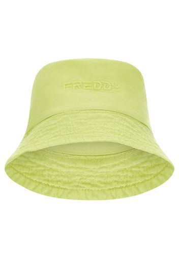 Cappello bucket hat con logo Freddy ricamato in tono