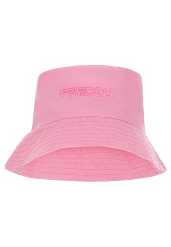 Cappello bucket hat con logo Freddy ricamato in tono