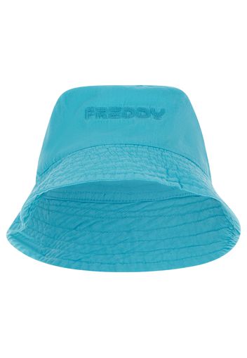 Cappello bucket hat con logo Freddy ricamato in tono