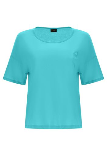 T-shirt in jersey leggero con patch fenicottero in tono