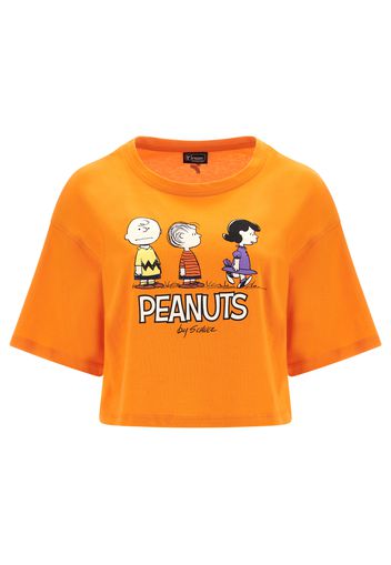 T-shirt corta comfort fit con stampa Peanuts