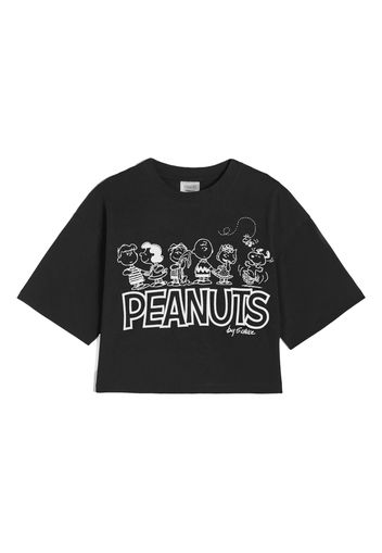 T-shirt donna corta in jersey con grafica Peanuts