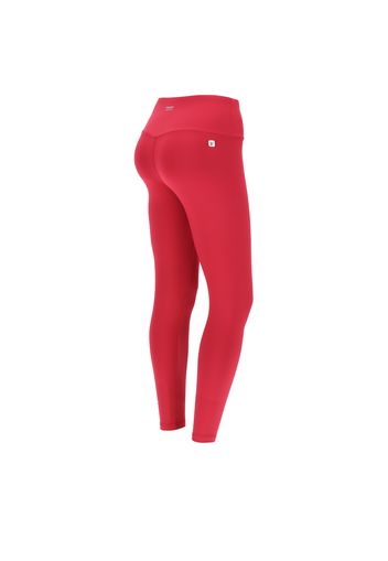 Leggings donna fitness 7/8 vita alta in tessuto tecnico