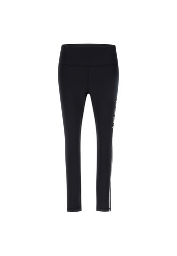 Leggings 7/8 vita alta con stampa gommata sulla lunghezza