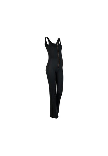 Tuta jumpsuit WR.UP® in similpelle con fondo a zampa