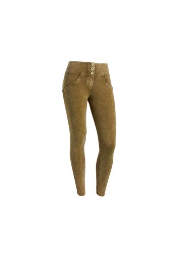 Pantaloni push up WR.UP® clessidra vita media bleached