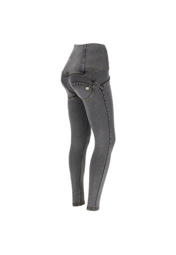 Jeggings push up WR.UP® superskinny vita alta con bottoni