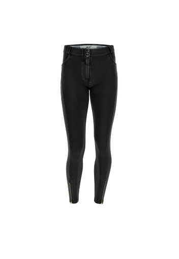 Jeggings push up WR.UP® vita alta 7/8 con zip sul fondo