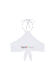 Top bikini con logo FREDDY composto da strass