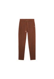 Pantaloni donna dritti in felpa garzata