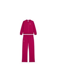 Tuta sportiva chiusura zip con pantaloni flare