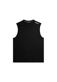 T-shirt senza maniche in jersey di cotone