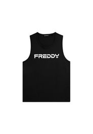 Canotta in cotone con retro vogatore e logo FREDDY