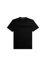 T-shirt in jersey con stampa logo tono su tono