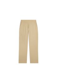 Pantaloni Cropped Fit a Carota in Popeline elasticizzato