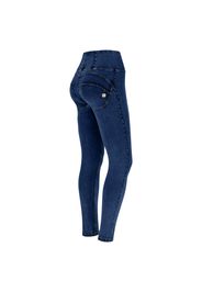 Pantaloni push up WR.UP® skinny vita alta in jersey-denim