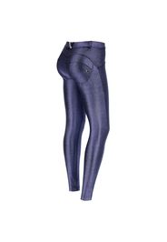 Pantaloni push up WR.UP® vita regular effetto metallizzato